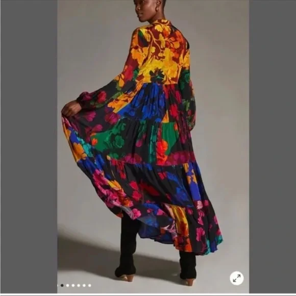 Anthropologie Siddhartha Bansal Button-Front Maxi Dress - Picture 6 of 14